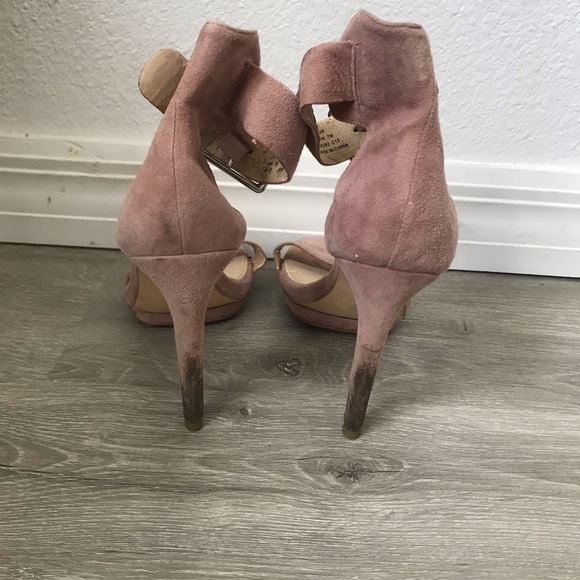 Calvin Klein Vivian Pink Open Toe Heel Size 7 - Picture 8 of 12